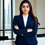 기업용 AI 솔루션 - **

"A professional Arab businesswoman in a modest, tailored business suit, standing in a modern off...